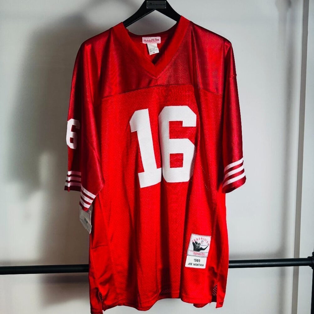 Men's Mitchell & Ness San Francisco 49ers Montana Jersey Size 56
